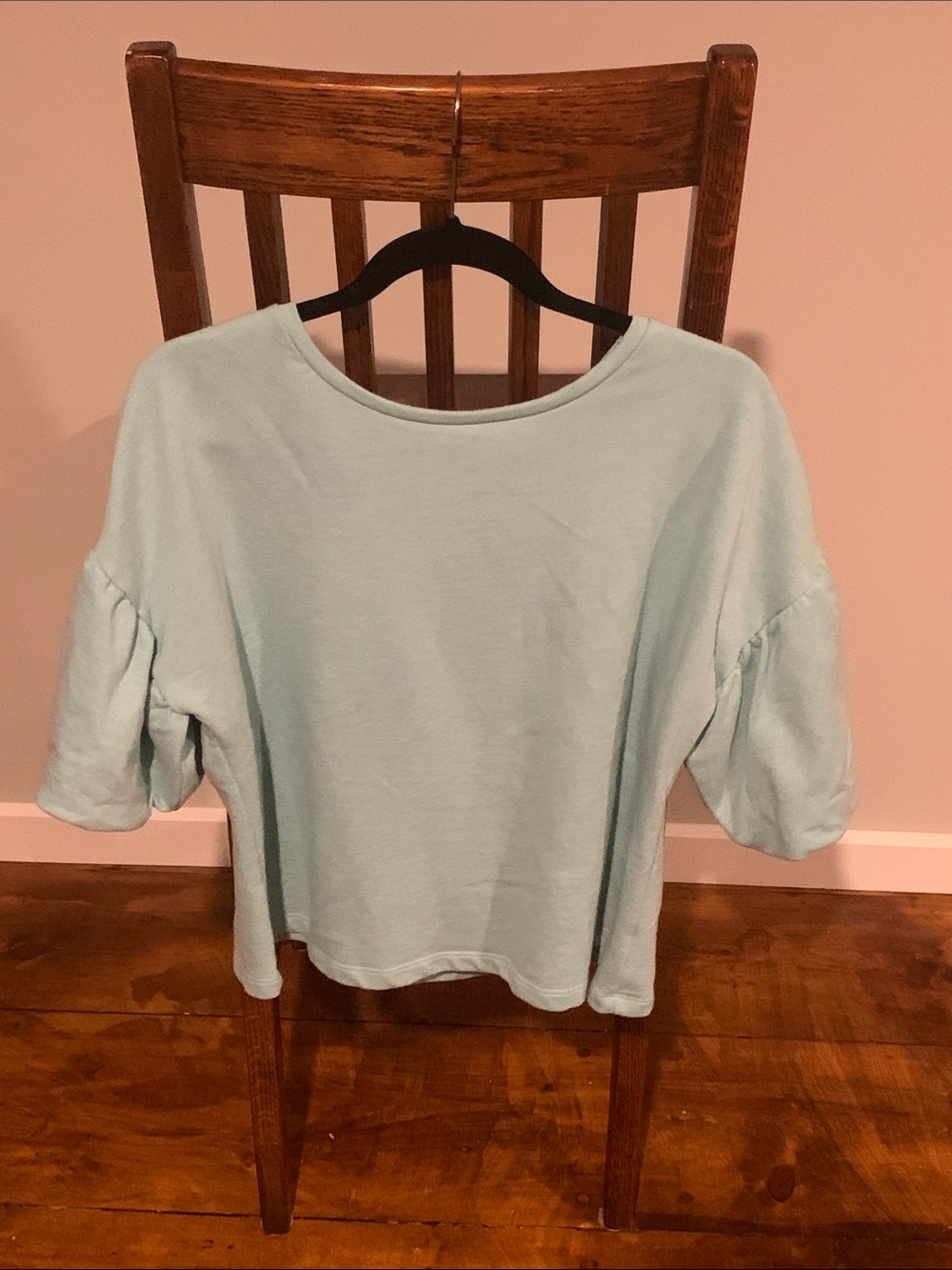 Aqua Women's Cinderella PUFF Sleeve Pullover Top
